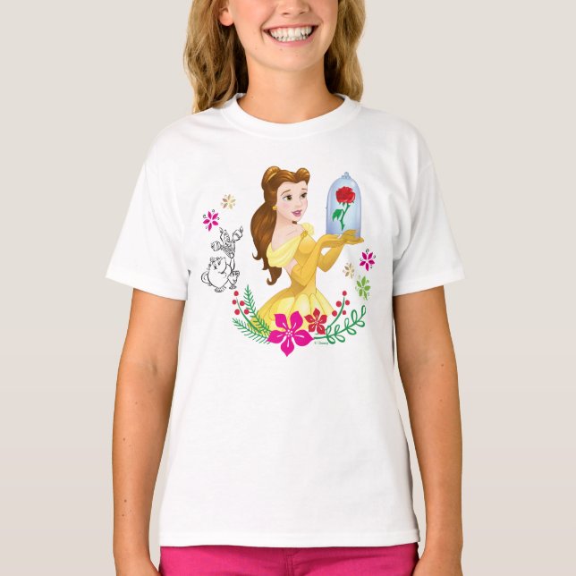 Belle | Belle And Her Christmas Rose 2 T-Shirt (Front)