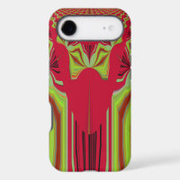 Belle Belle Art Tribal Africain Rouge et Jaune