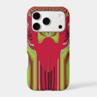 Belle Belle Art Tribal Africain Rouge et Jaune