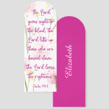 Belle Bible Florale Personnalisée Verse Psaume 146