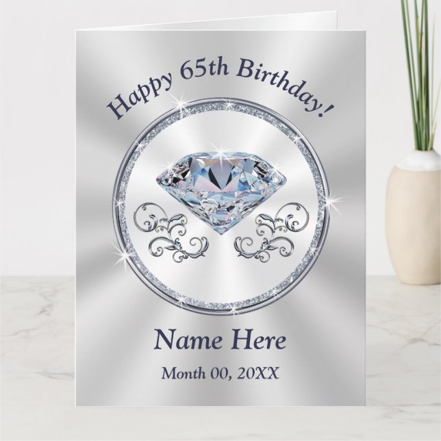 Belle Big, Bonne Carte d'Anniversaire 65e (Devant)