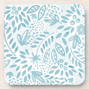 Belle Blue Floral Coaster Set