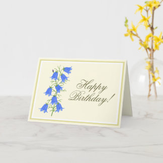 Belle Bluebells Anniversaire Carte de voeux pliée