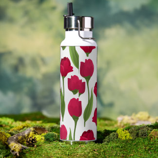 Belle bouteille d'eau Motif Rose