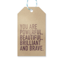 Belle, Brillante & Brave — Étiquette de Cadeau