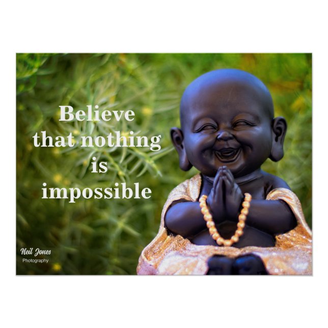 Belle Budha Inspirationnelle affiche (Devant)