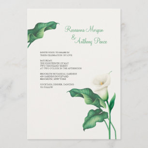 Belle Calla Lily Mariage Invitations