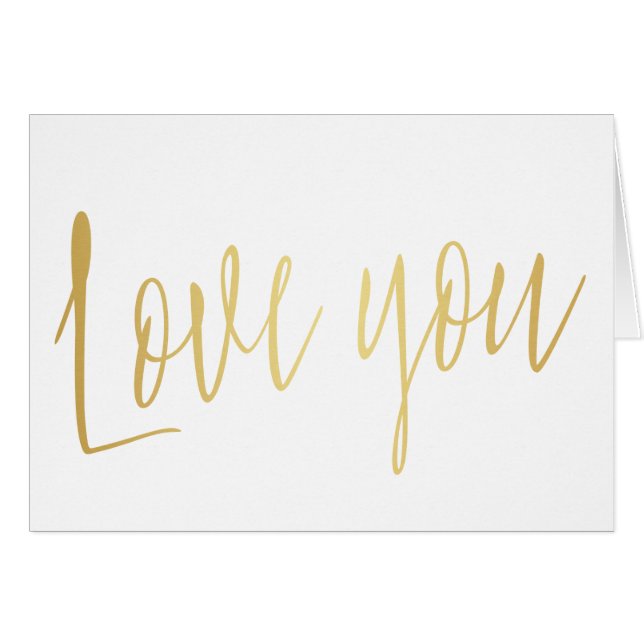 Belle calligraphie or "Love you" (Devant horizontal)