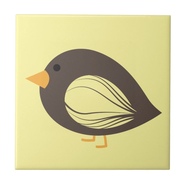 Belle carreaux de céramique colorés d'oiseaux curi (Devant)