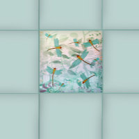 Belle Carreaux de libellules Abstraites