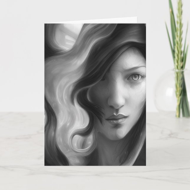 BELLE CARTE BLANCHE ART FILLE (Devant)