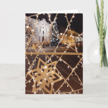Belle carte blanche design Noël