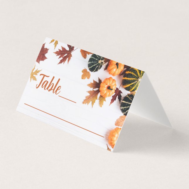 Belle Carte Citrouille de fête de Thanksgiving (Front)