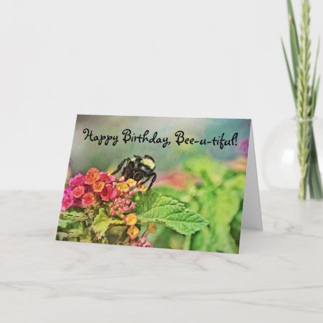 Belle carte d'anniversaire (Devant)