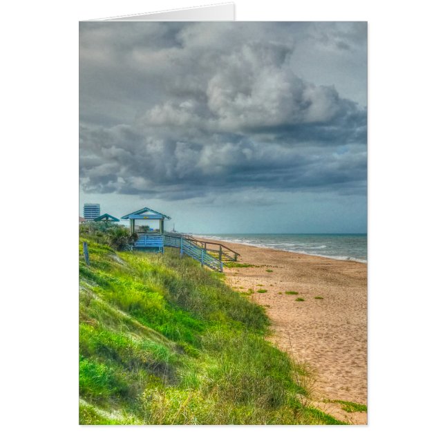 Belle carte d'anniversaire de la plage (Devant)
