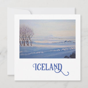 Belle carte d'art paysager islandais
