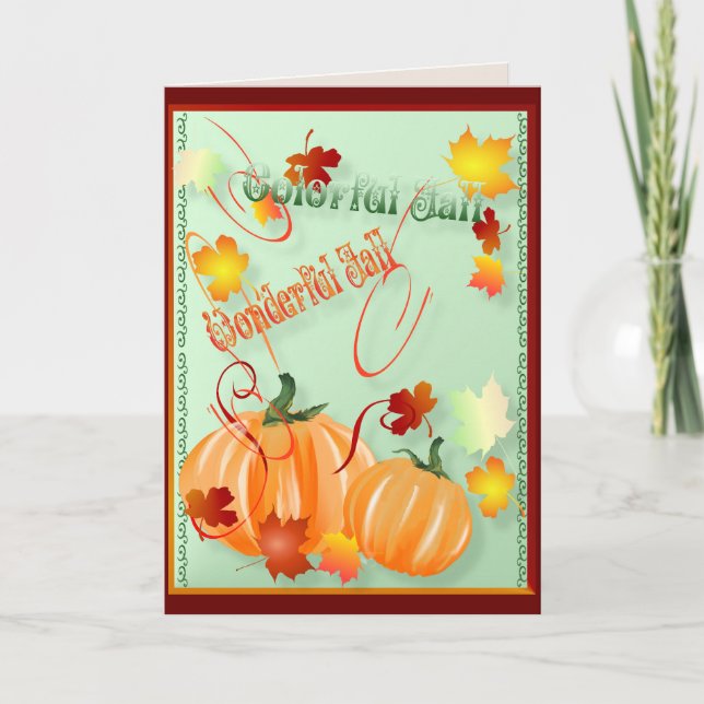 Belle carte d'automne (Devant)