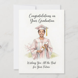 Belle carte de fin d'études