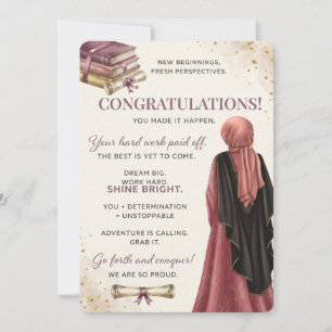 Belle carte de fin d'études Carte de fin d'étude