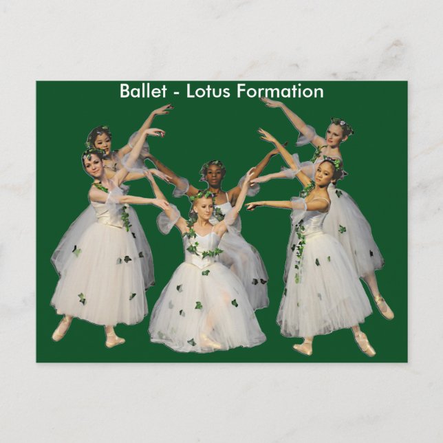 Belle carte de formation Ballet Lotus (Devant)