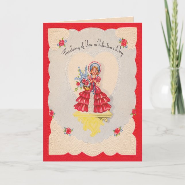 Belle carte de jour de poupée Valentines (Devant)