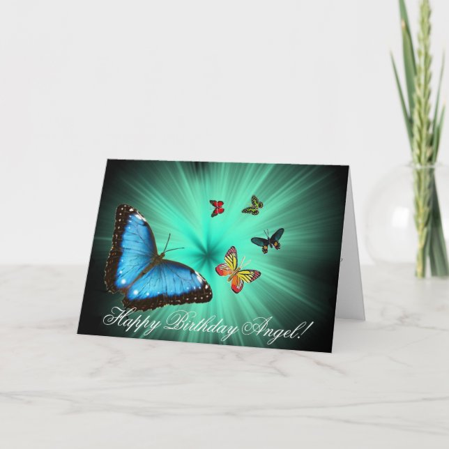 Belle carte de joyeux anniversaire de voyage de (Devant)