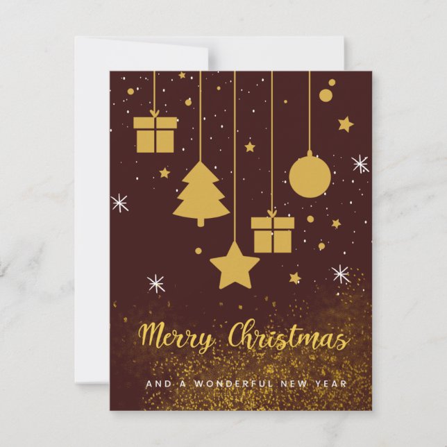 Belle carte de Noël (Devant)