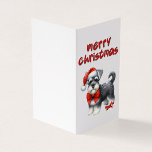 Belle carte de Noël de chien