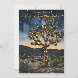 Belle carte de Noël Joshua Tree