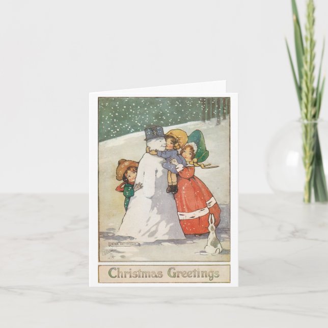 Belle carte de Noël Vintage (Devant)