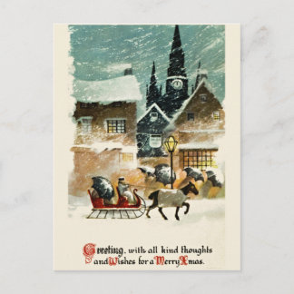 Belle carte de Noël vintage