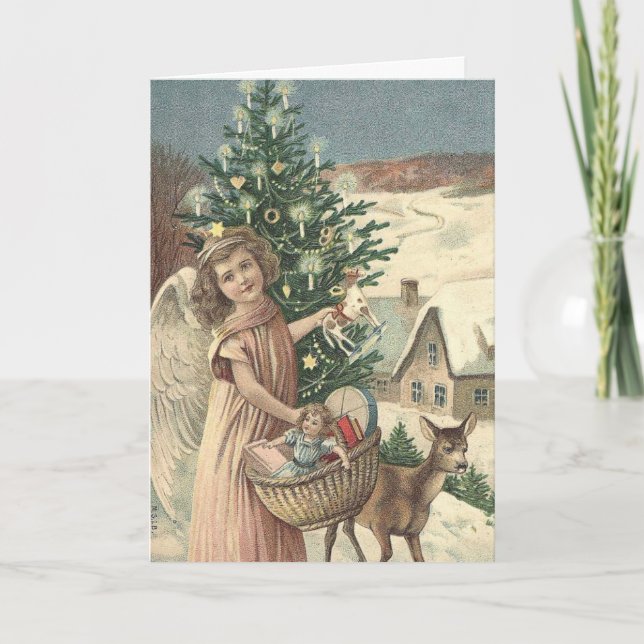 Belle carte de Noël Vintage (Devant)