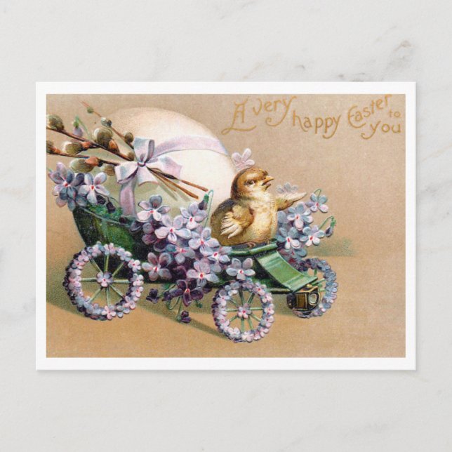 Belle carte de Pâques vintage (Devant)