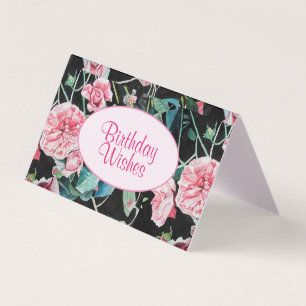Belle carte de peinture rose rose Rose aquarelle