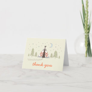 Belle Carte de remerciements Tipi