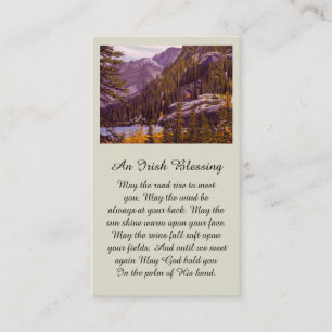 Belle Carte de Sympathie Mountain Lake