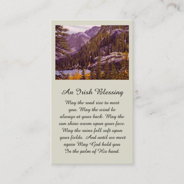Belle Carte de Sympathie Mountain Lake (Devant)