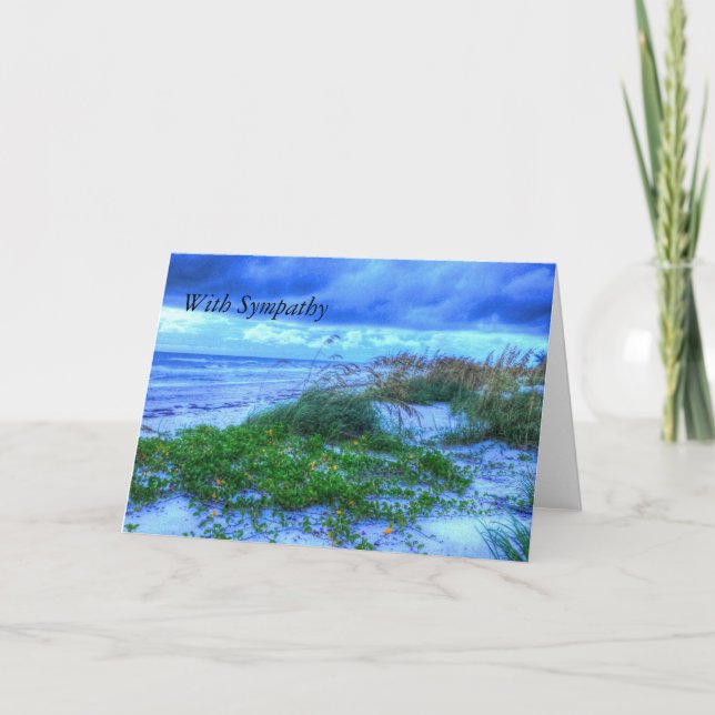 Belle carte de sympathie pour la plage (Devant)