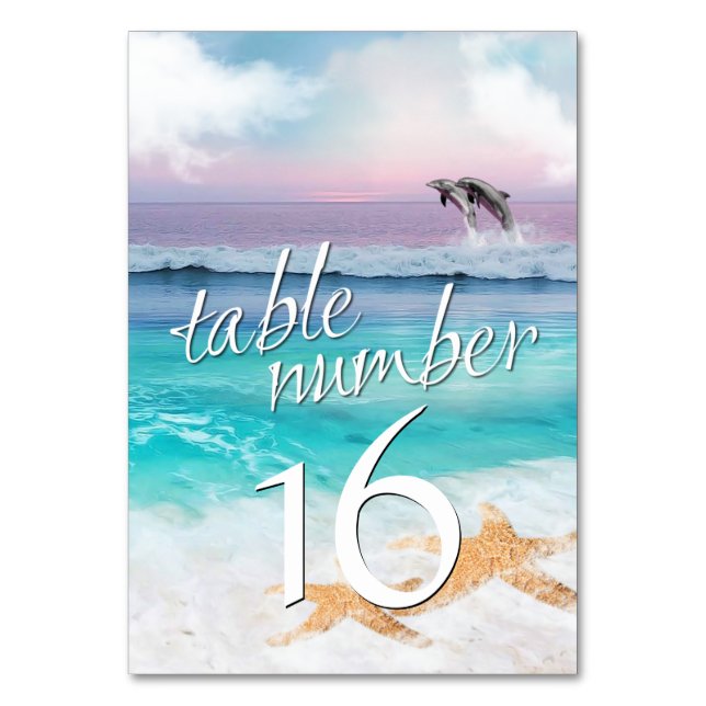 BELLE carte de table TROPICAL OCEAN SLEVER (Par défaut)