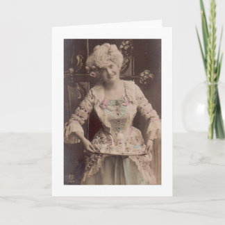 Belle carte de thé victorienne
