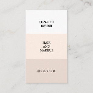 Belle carte de visite aux couleurs pastel.