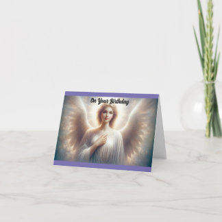 Belle carte de voeux Anniversaire Angel