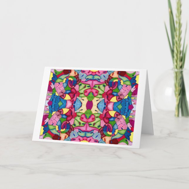 Belle carte de voeux Bouquet (Devant)