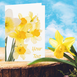 Belle Carte de voeux Daffodils