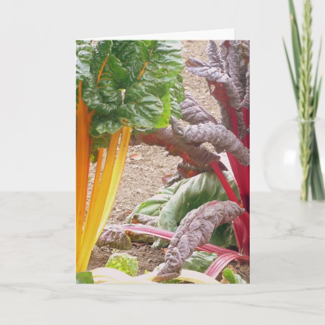 Belle carte de voeux de légumes (Devant)