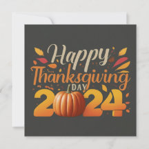 Belle carte de vœux de Thanksgiving