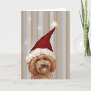 Belle carte détaillée de peinture de chien de