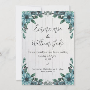 Belle carte faire-part de mariage