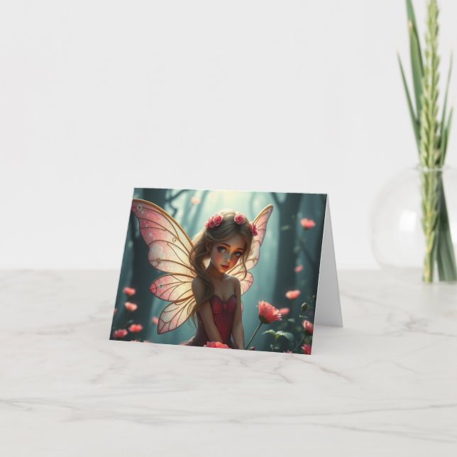 Belle Carte Fée Romantique Delicate (Devant)