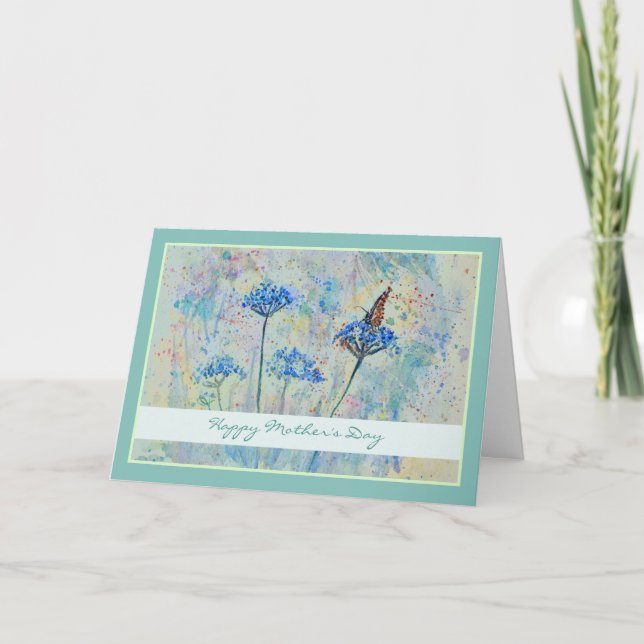 Belle carte mère Fleur de papillon (Devant)
